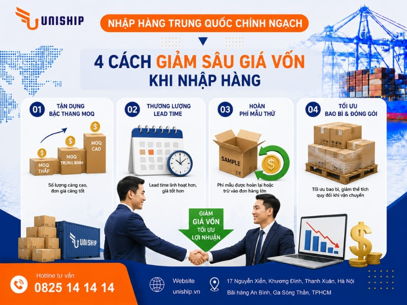 Kinh nghiệm đàm phán trực tiếp để giảm sâu giá vốn khi nhập hàng Trung Quốc