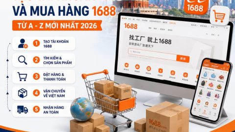 Hướng dẫn tạo tài khoản 1688 và mua hàng 1688 từ A – Z 2026