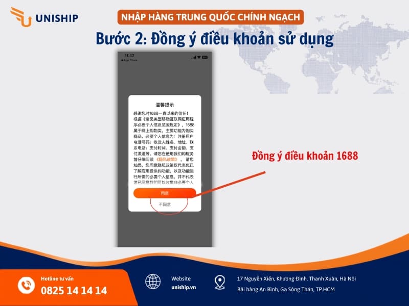 Đồng ý điều khoản sử dụng
