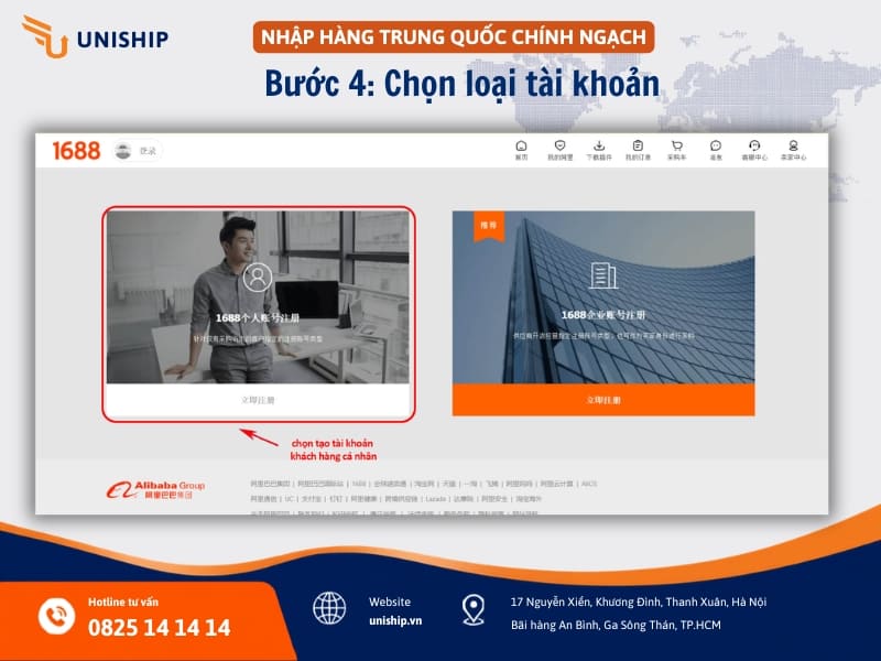 Chọn loại tài khoản phù hợp với bạn