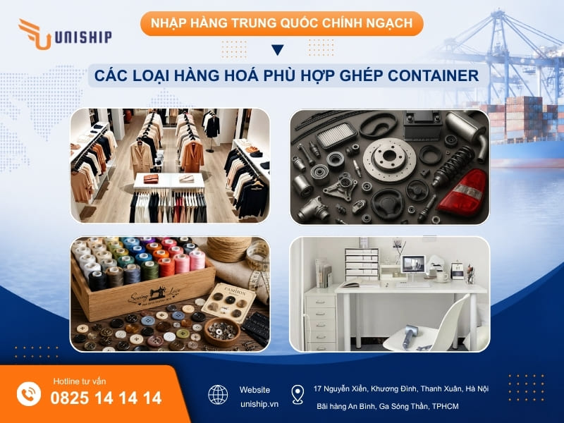 Top 4 nhóm hàng lý tưởng nhất để nhập hàng chính ngạch ghép container