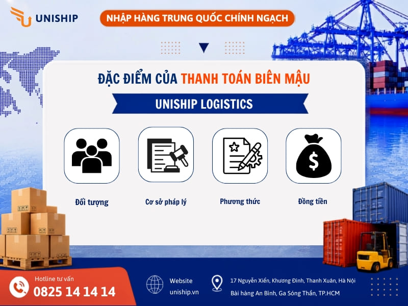 Những đặc điểm của thanh toán biên mậu