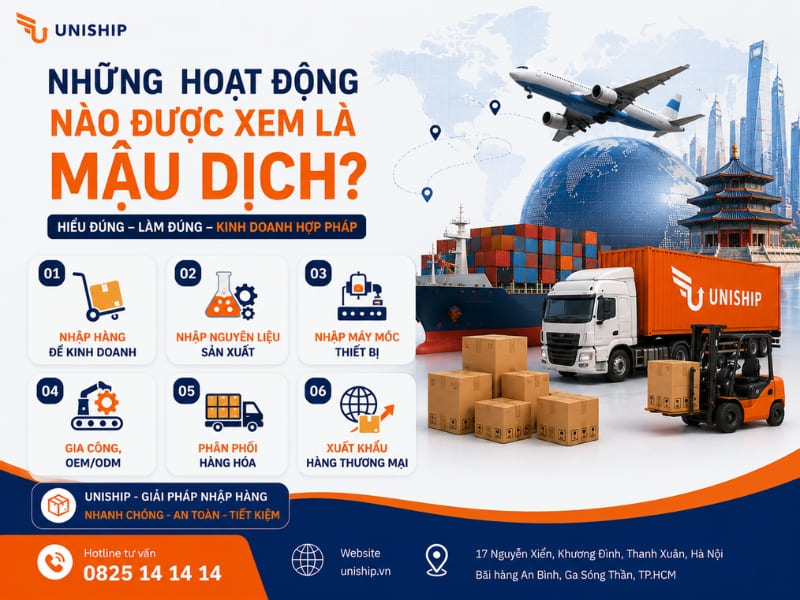 Những hoạt động được xem là mậu dịch