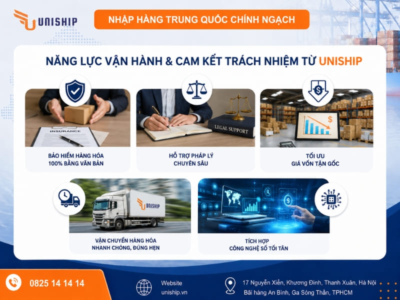 Vận chuyển phụ kiện đi biển trọn gói qua Uniship Logistics