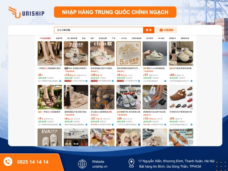Dép đi biển & sandals chống trượt siêu nhẹ