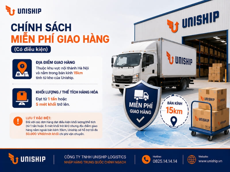 Chính sách miễn phí giao hàng (Có điều kiện)