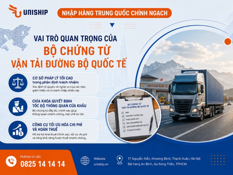 Vai trò quan trọng của bộ chứng từ vận tải đường bộ Quốc tế trong thông quan và vận chuyển