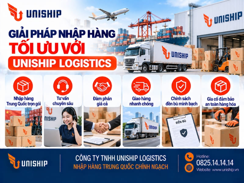 Giải pháp nhập hàng tối ưu với Uniship Logistics