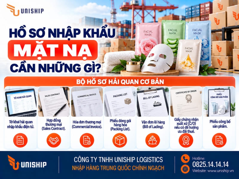 Hồ sơ nhập khẩu mặt nạ cần những gì?