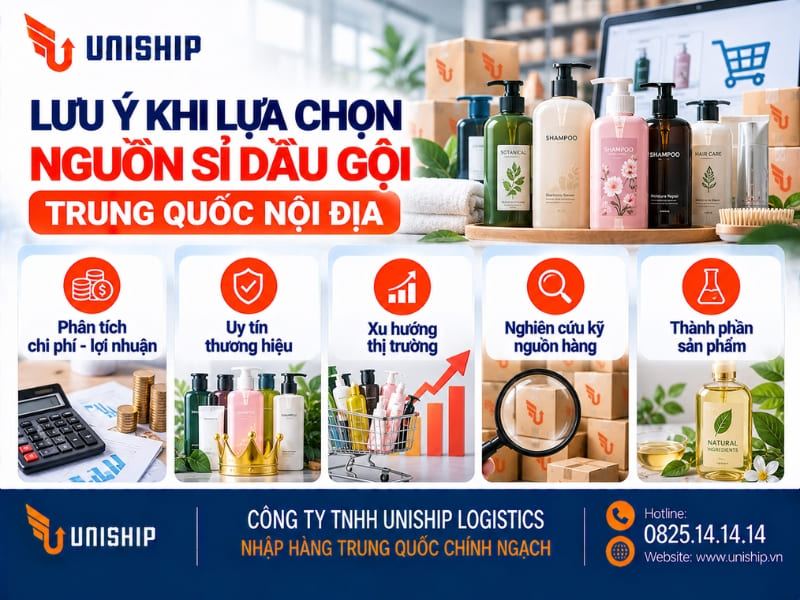 Lưu ý khi lựa chọn nguồn sỉ dầu gội Trung Quốc nội địa