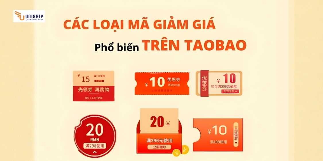 Các Loại Mã Giảm Giá Trên Taobao