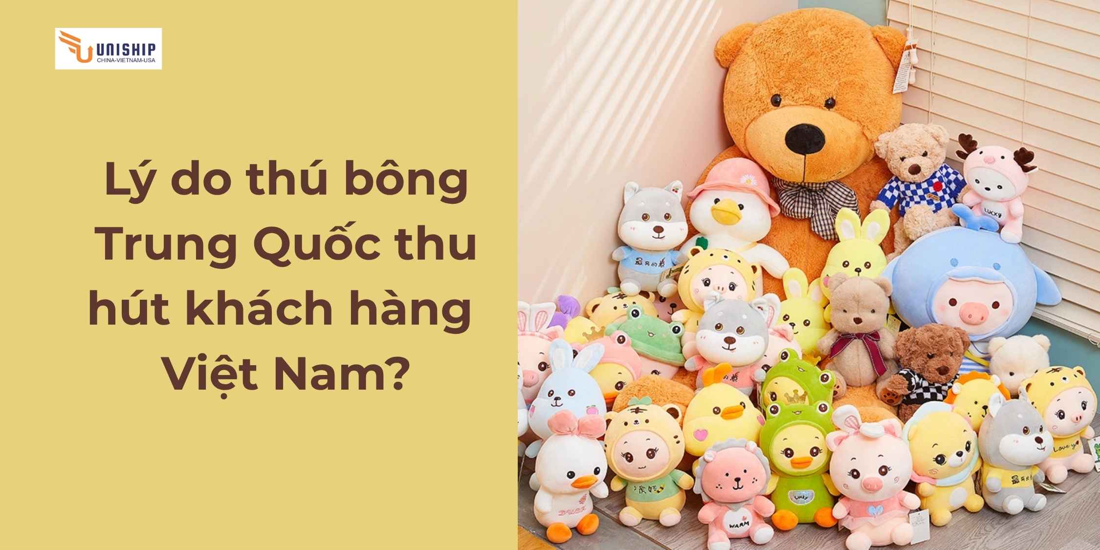 Lý do thú bông Trung Quốc thu hút khách hàng Việt Nam?