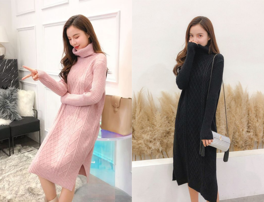 Váy len oversize thường có dáng rộng, thả tự do, tạo cảm giác thoải mái, trẻ trung và phong cách casual