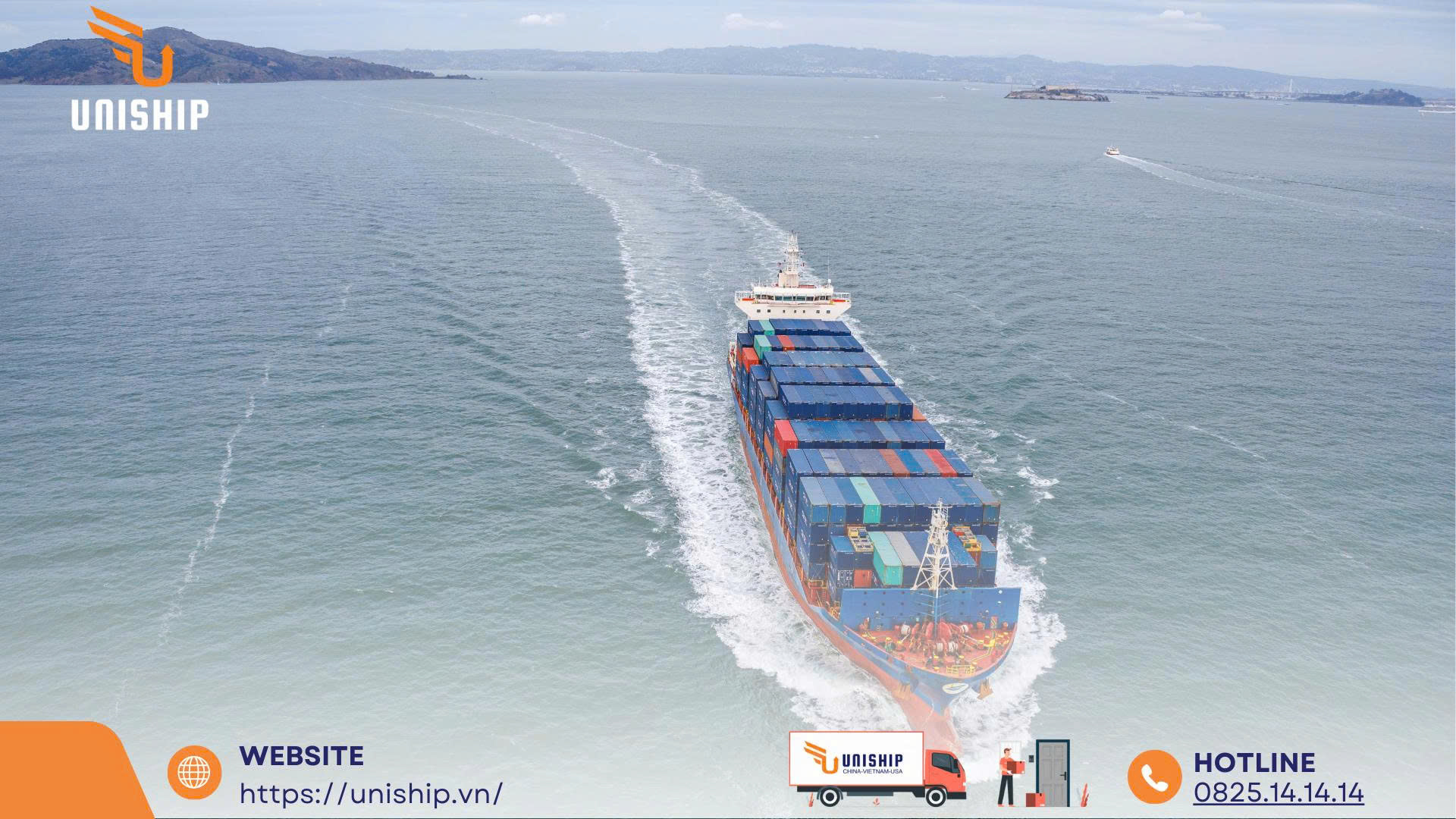 Hình ảnh thể hiện vận chuyển chính ngạch bằng đường biển ổn định an toàn phù hợp hàng số lượng lớn tiết kiệm chi phí.