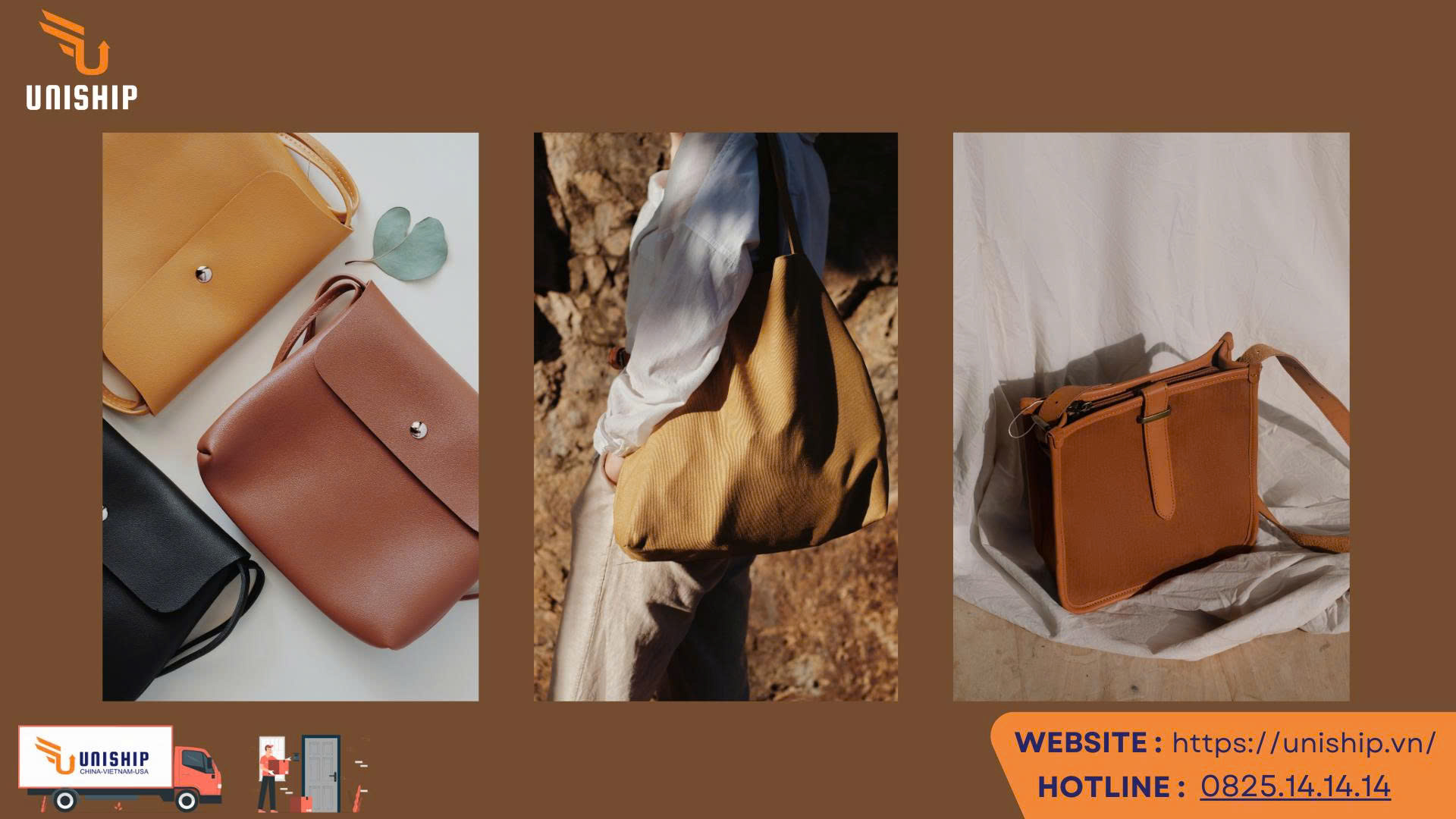 Nhập hàng túi xách từ Trung Quốc theo đường chính ngạch, đầy đủ chứng từ, thông quan minh bạch, chất lượng ổn định, chi phí.