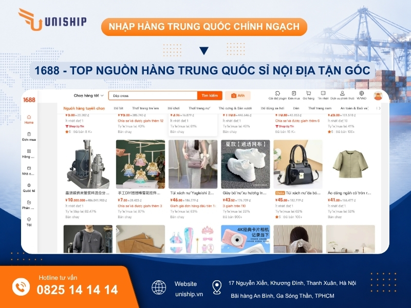 1688.com – Top nguồn hàng Trung Quốc sỉ nội địa tận gốc