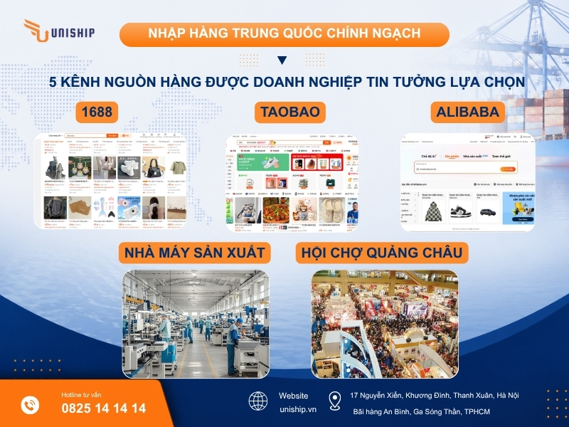 Top 5 kênh tìm nguồn hàng Trung Quốc được doanh nghiệp lựa chọn nhiều