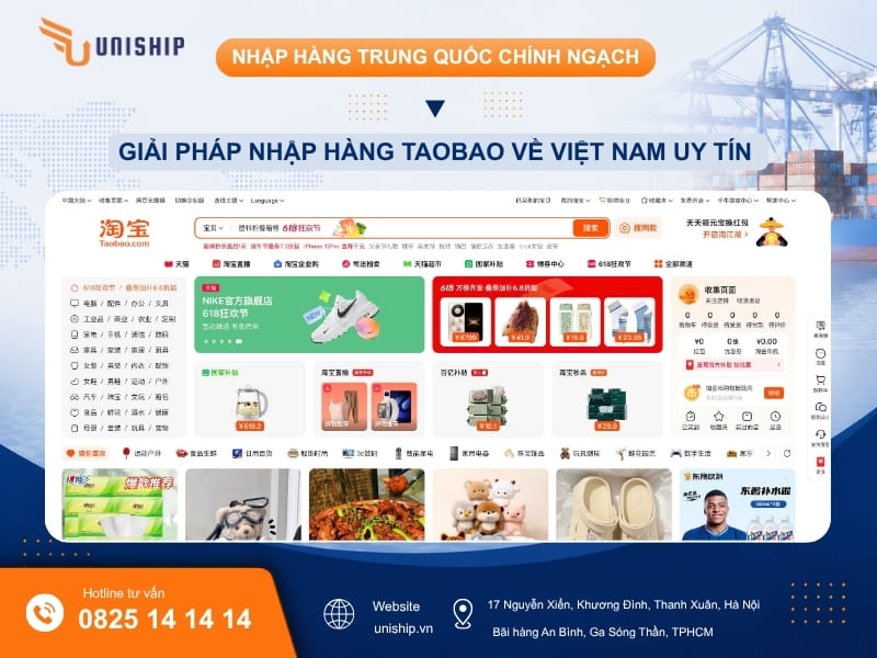Nhập hàng Taobao chính ngạch