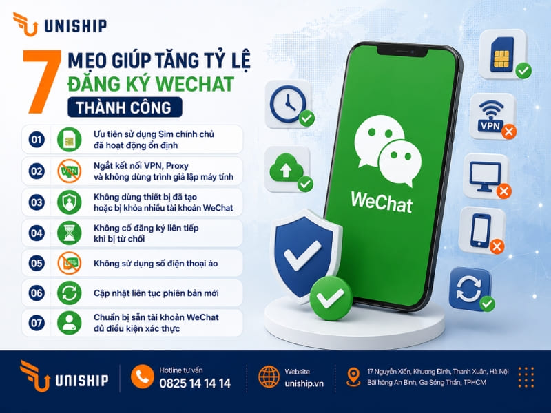 7 mẹo giúp tăng tỷ lệ đăng ký Wechat thành công
