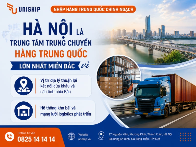 Lý do Hà Nội là trung tâm trung chuyển hàng Trung Quốc lớn nhất miền Bắc