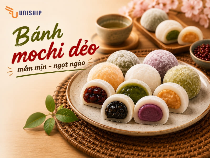 Bánh Mochi dẻo (麻糬)