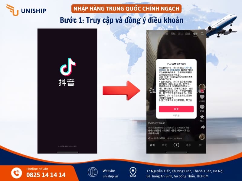 Bước 1 hướng dẫn đăng ký tài khoản Douyin