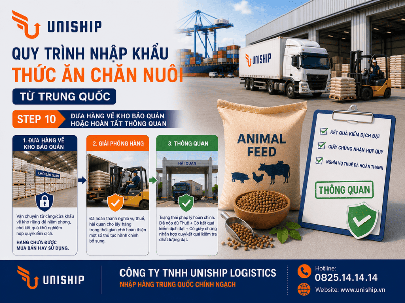 Bước 10 nhập khẩu thức ăn chăn nuôi từ Trung Quốc