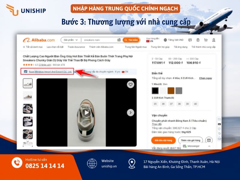 Thương lượng với nhà cung cấp để nhận giá ưu đãi