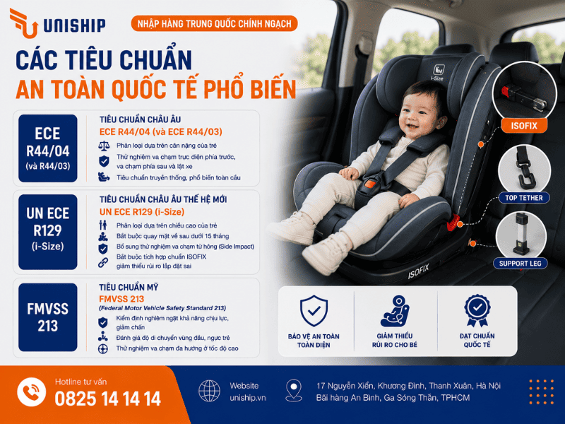 Các tiêu chuẩn an toàn quốc tế phổ biến