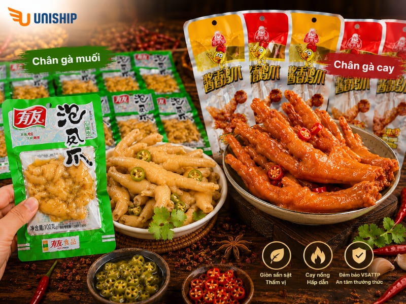 Chân gà muối Yuyu hoặc chân gà cay