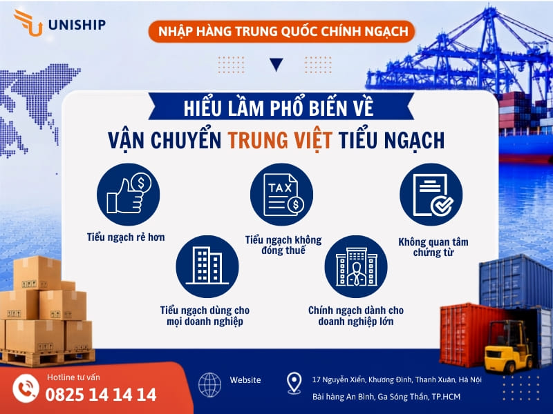 Những hiểu lầm về vận chuyển Trung Việt tiểu ngạch