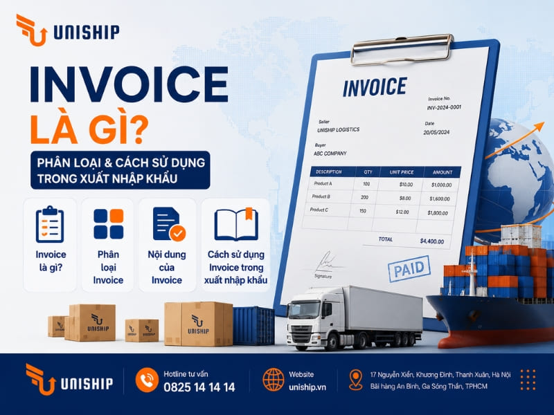 Invoice là gì và Invoice trong xuất nhập khẩu