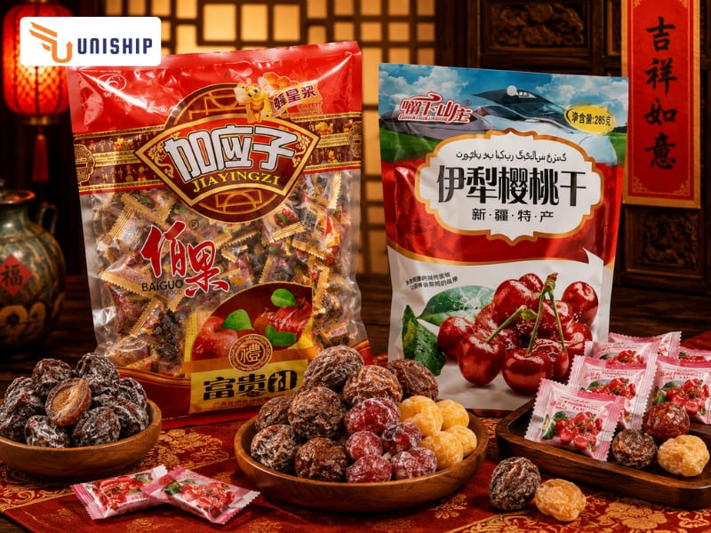 Quả ô mai hoặc Xí muội mix vị