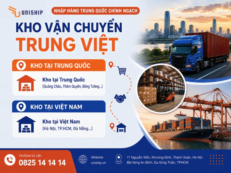Vai trò của kho vận chuyển Trung Việt trong chuỗi logistics