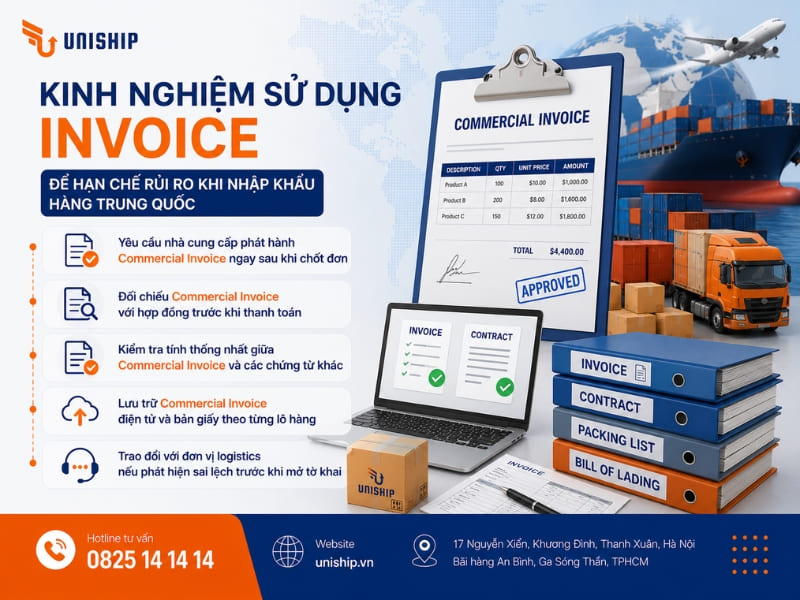 Kinh nghiệm sử dụng Invoice để hạn chế rủi ro