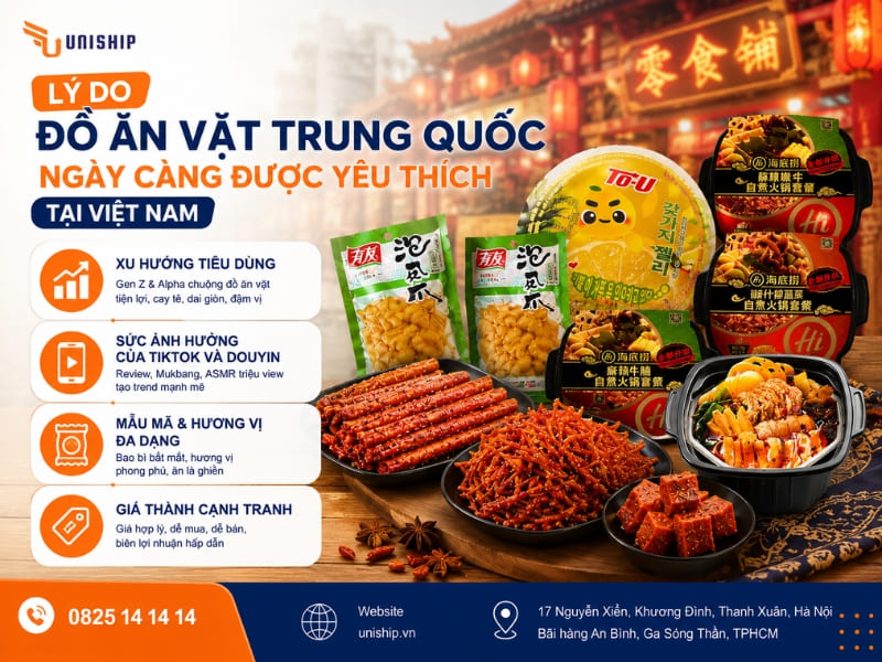 lý do đồ ăn vặt Trung Quốc ngày càng được yêu thích tại Việt Nam
