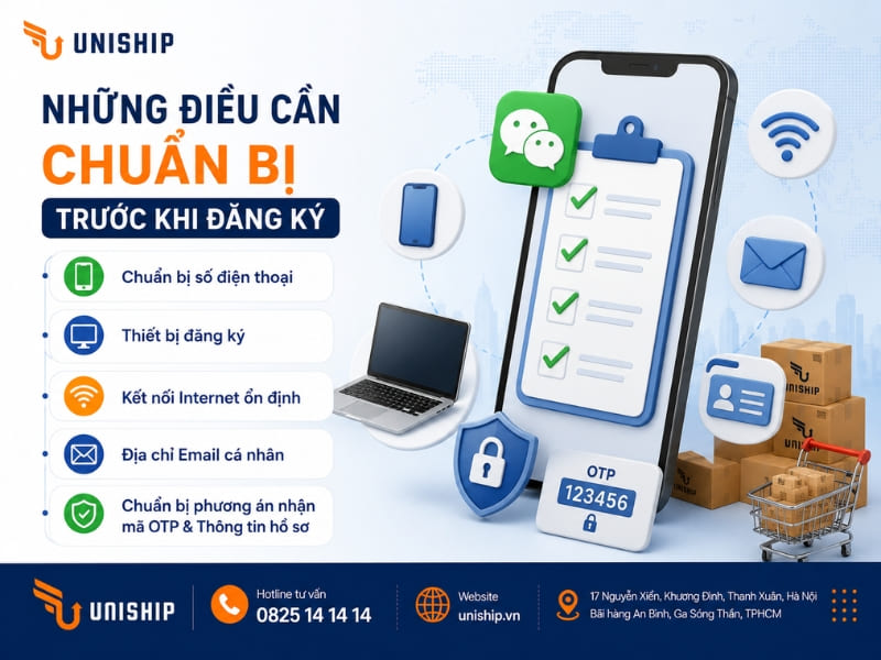 Những điều cần chuẩn bị trước khi đăng ký Wechat 