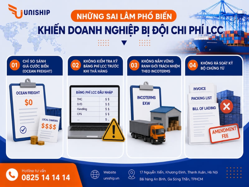 Những sai lầm phổ biến khiến doanh nghiệp bị đội chi phí LCC