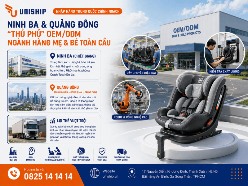 Ninh Ba, Quảng Đông là "Thủ phủ" OEM/ODM ngành hàng mẹ & bé toàn cầu