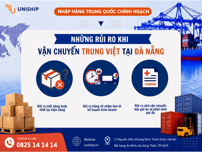 Những rủi ro khi vận chuyển Trung Việt tại Đà Nẵng và giải pháp phòng tránh