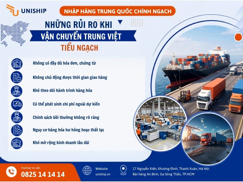 Những rủi ro lớn nhất khi vận chuyển Trung Việt tiểu ngạch hiện nay