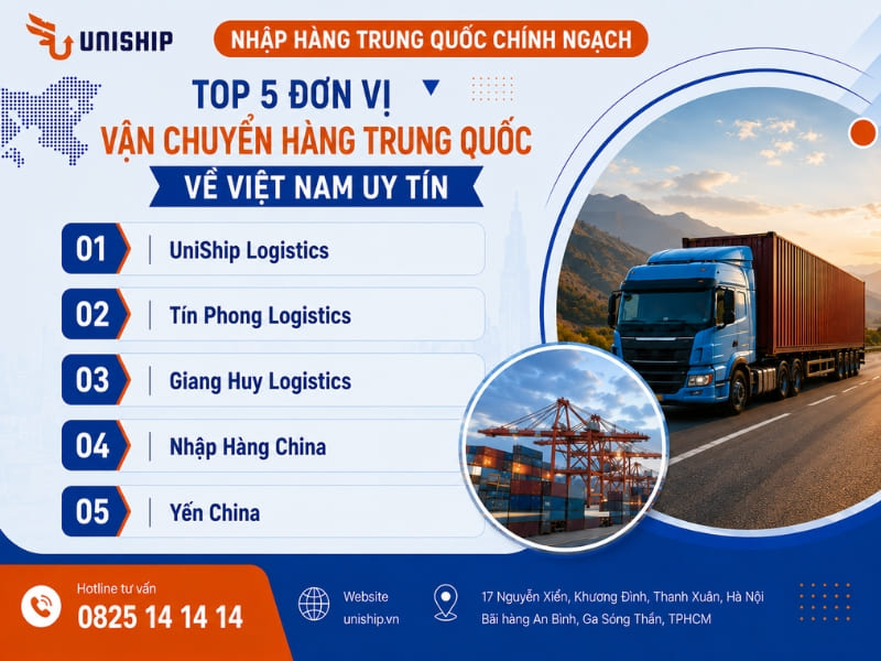 Top 5 công ty vận chuyển hàng Trung Quốc về Việt Nam uy tínchuyển hàng Trung Quốc về Việt Nam uy tín