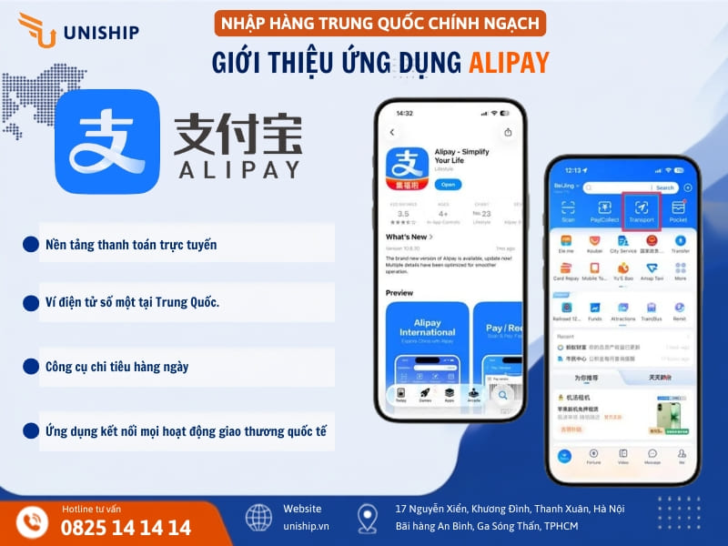 Giới thiệu ứng dung thanh toán Alipay
