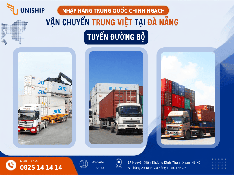 Vận chuyển Trung Việt tại Đà Nẵng tuyến đường bộ