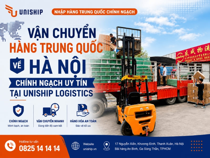 Vận chuyển hàng Trung Quốc về Hà Nội chính ngạch giá tốt