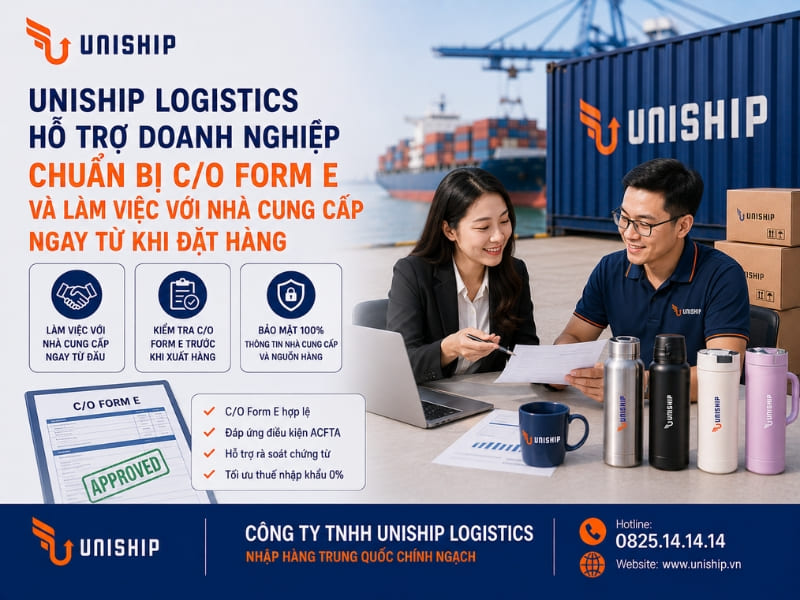 Chuẩn bị C/O Form E và làm việc với nhà cung cấp ngay từ khi đặt hàng