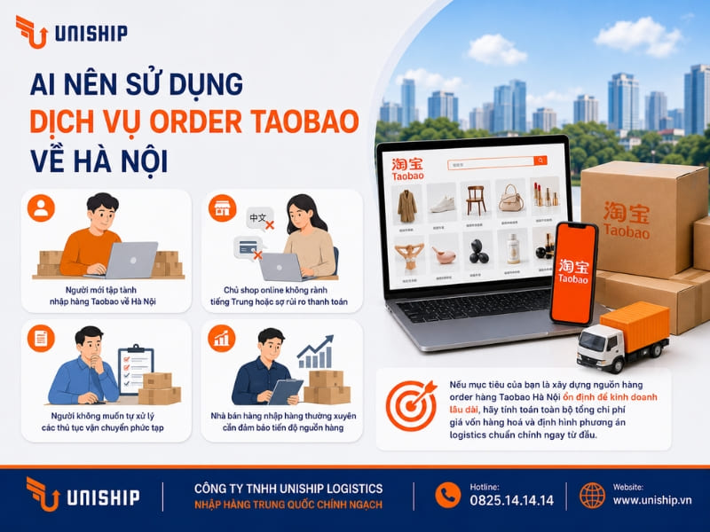 Đối tượng nên sử dụng dịch vụ order Taobao về Hà Nội