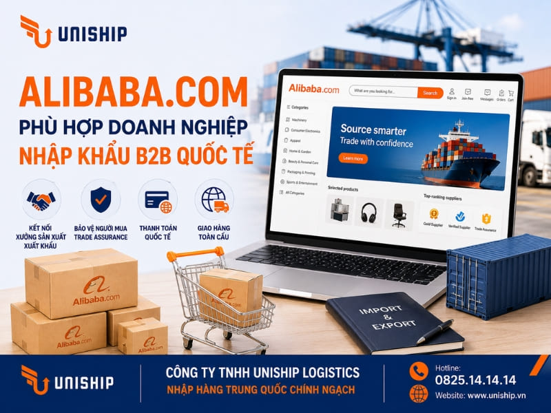 Alibaba.com - Phù hợp doanh nghiệp nhập khẩu B2B quốc tế