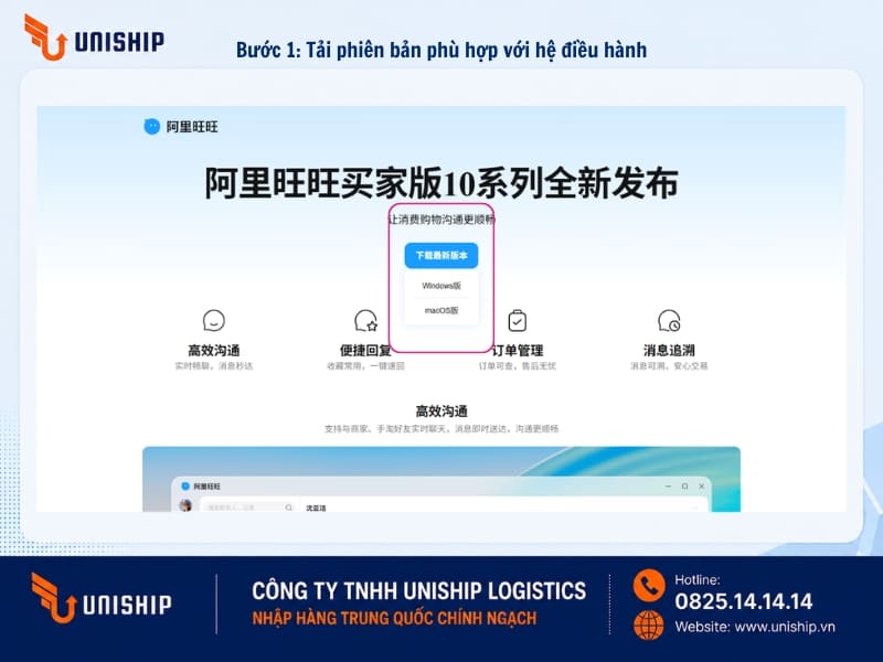 Bước 1: Tải phiên bản phù hợp với hệ điều hành