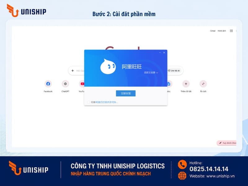 Bước 2: Cài đặt phần mềm